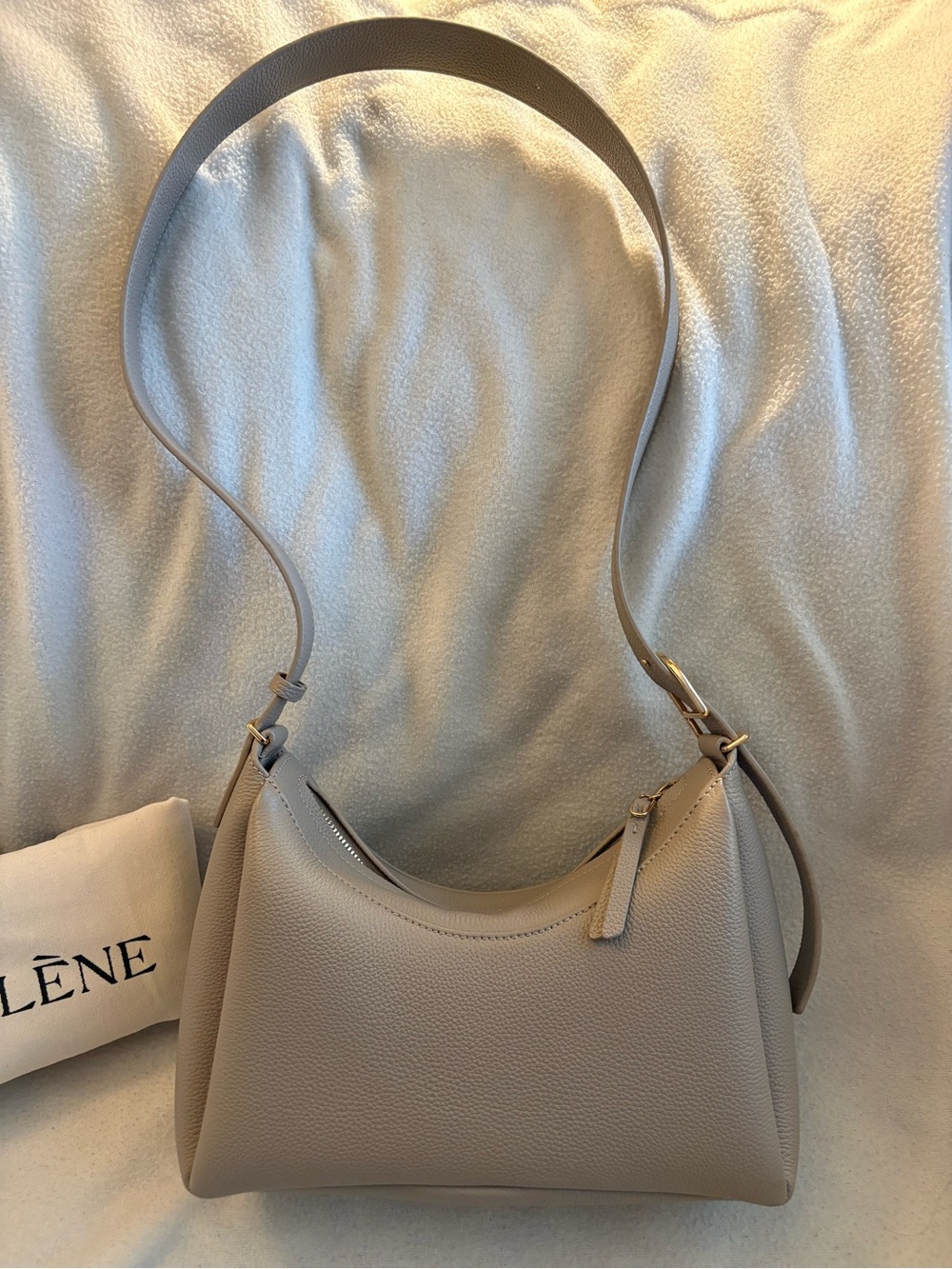 Polène Taupe Umi Bag with Gold Hardware - Picture 2 of 12
